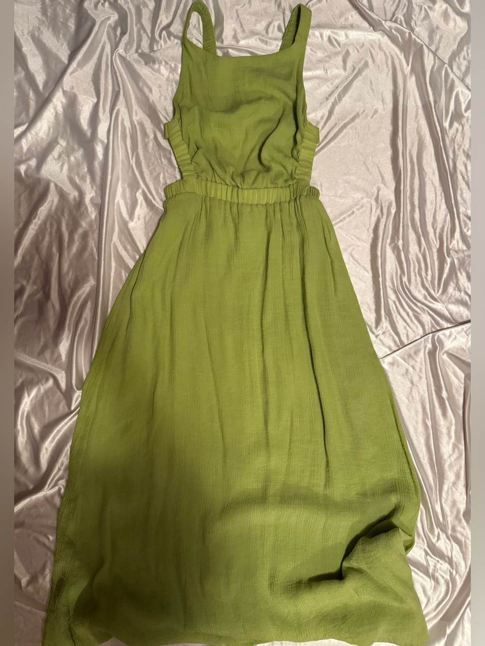 STATE Olive Green Casual Women Sundress